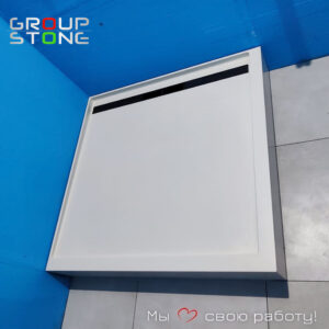 Начало стильного дома — душевой поддон из искусственного камня