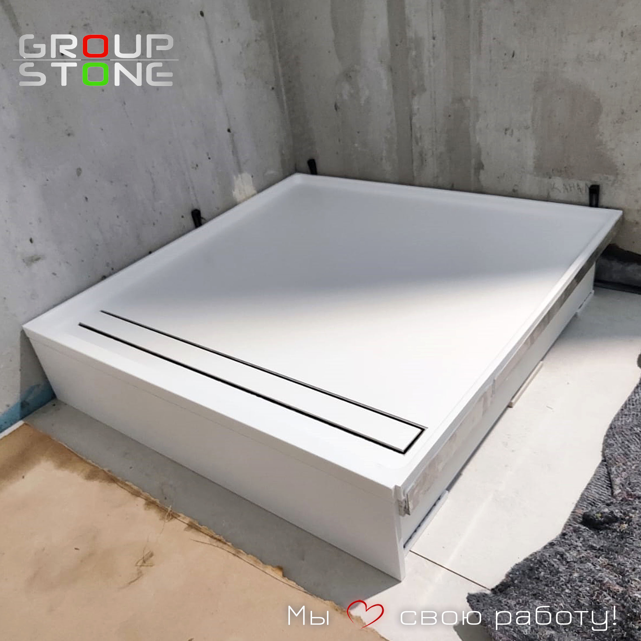 Современная ванная: всё начинается с поддона из искусственного камня — изображение 4