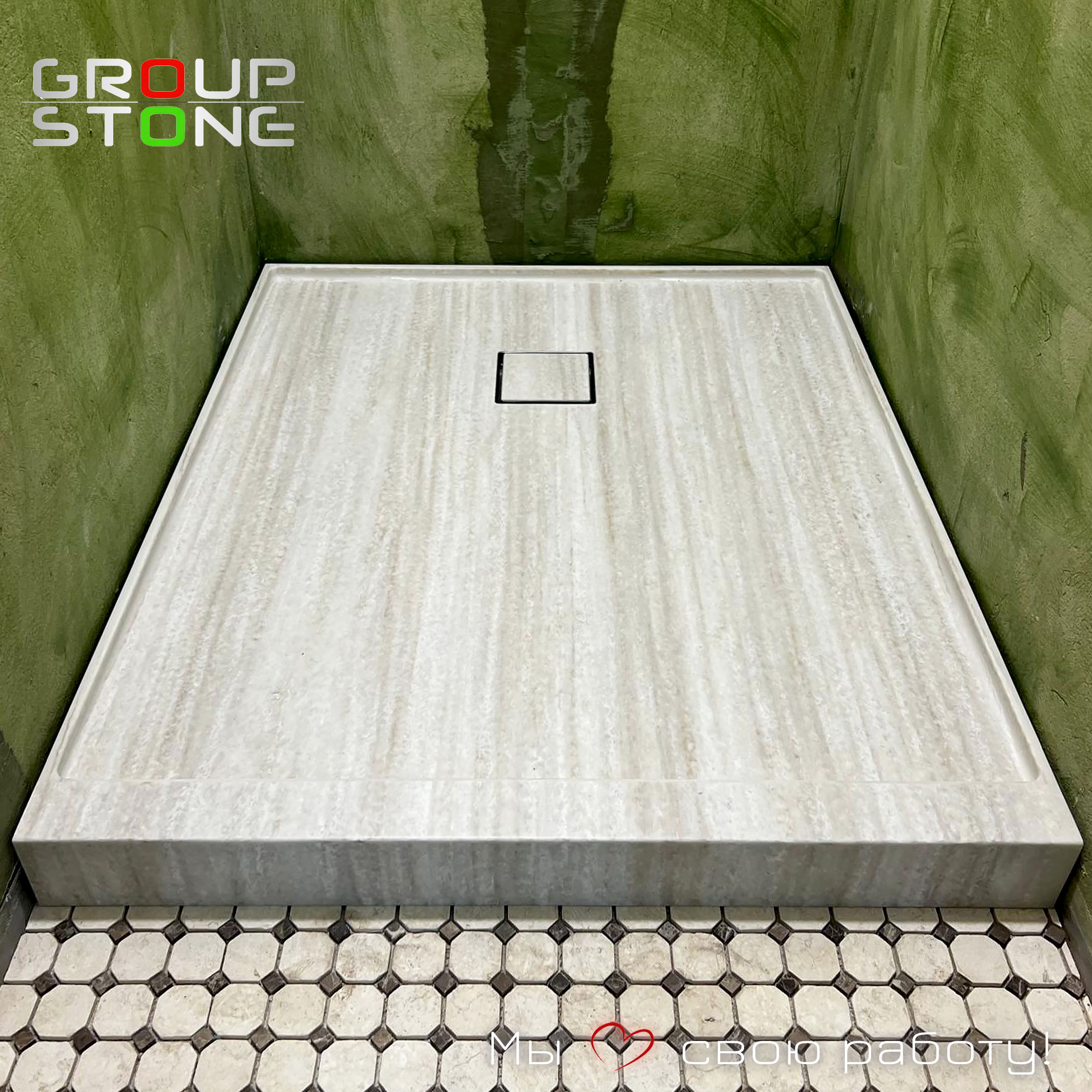 Подчеркните уникальность: поддон из искусственного камня по индивидуальному заказу