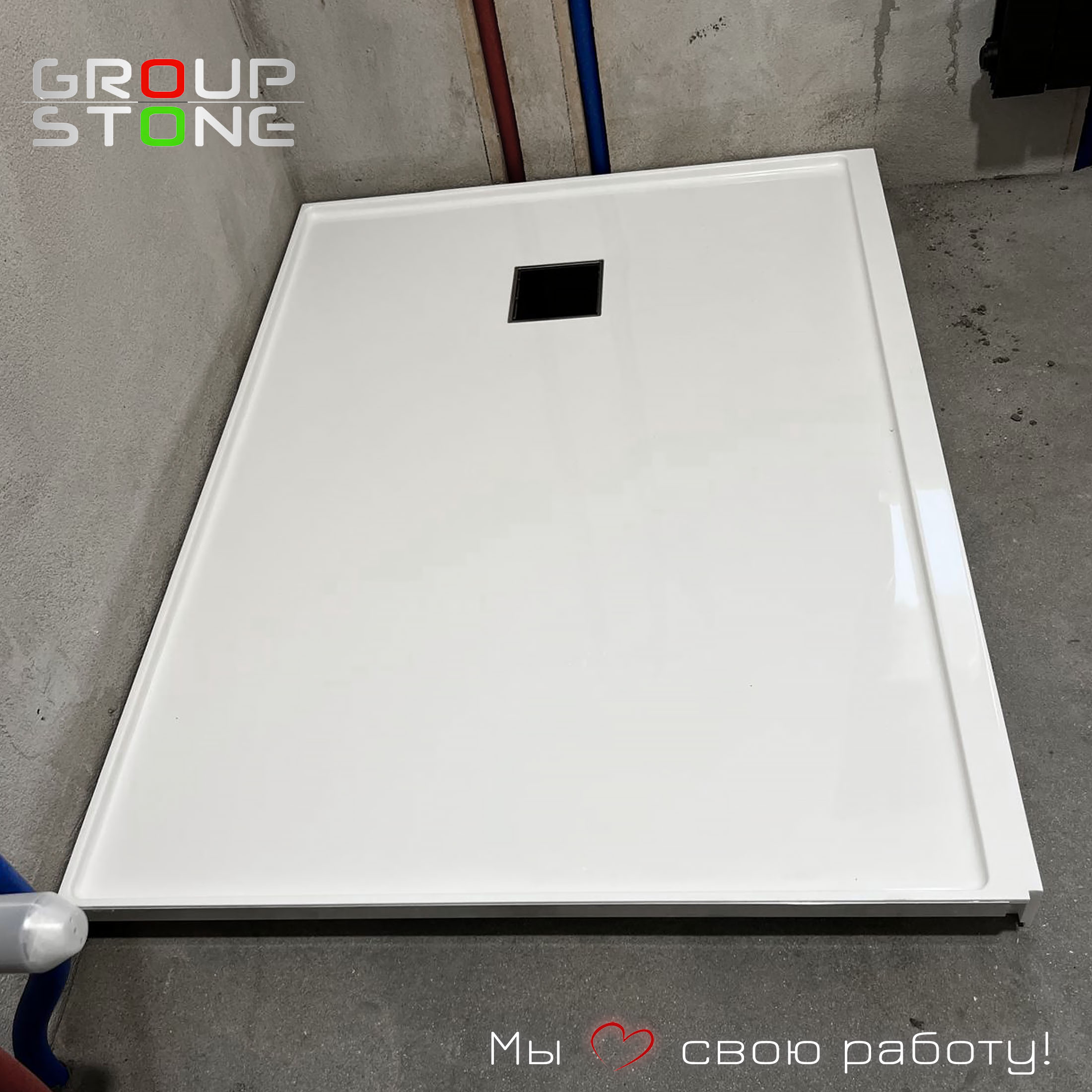 Персональный акцент: поддон из искусственного камня — эксклюзивное решение под заказ