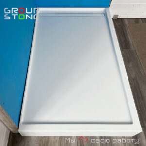 Элегантность в каждой форме: эксклюзивный поддон из искусственного камня по индивидуальному заказу