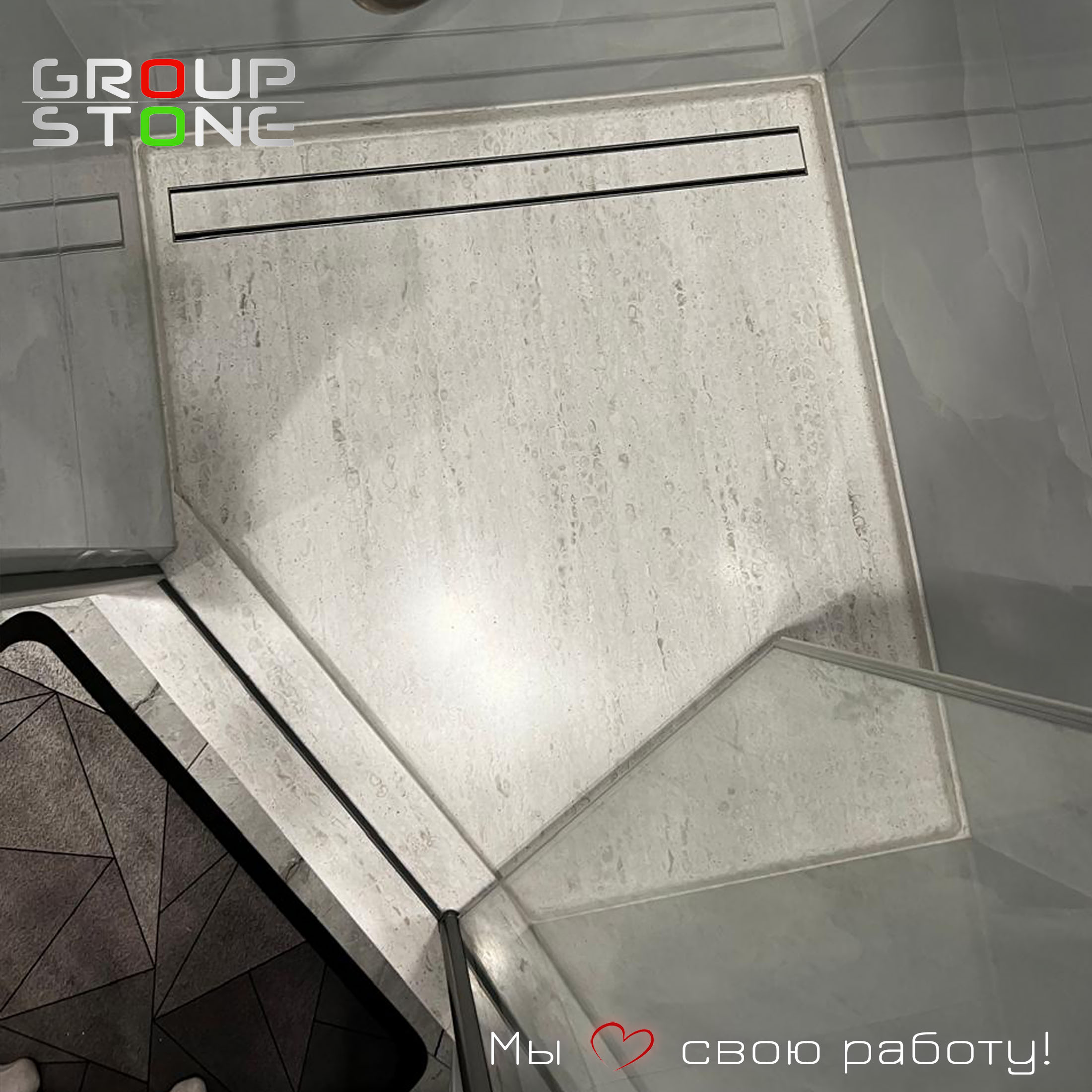 Ванная вашей мечты — эксклюзивный поддон под заказ из искусственного камня