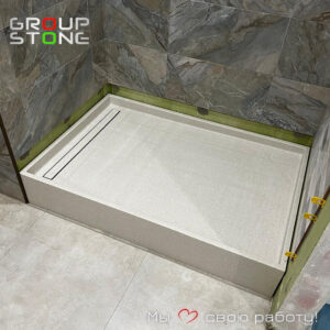 Индивидуальный душевой поддон из искусственного камня: воплотите мечту о идеальной ванной