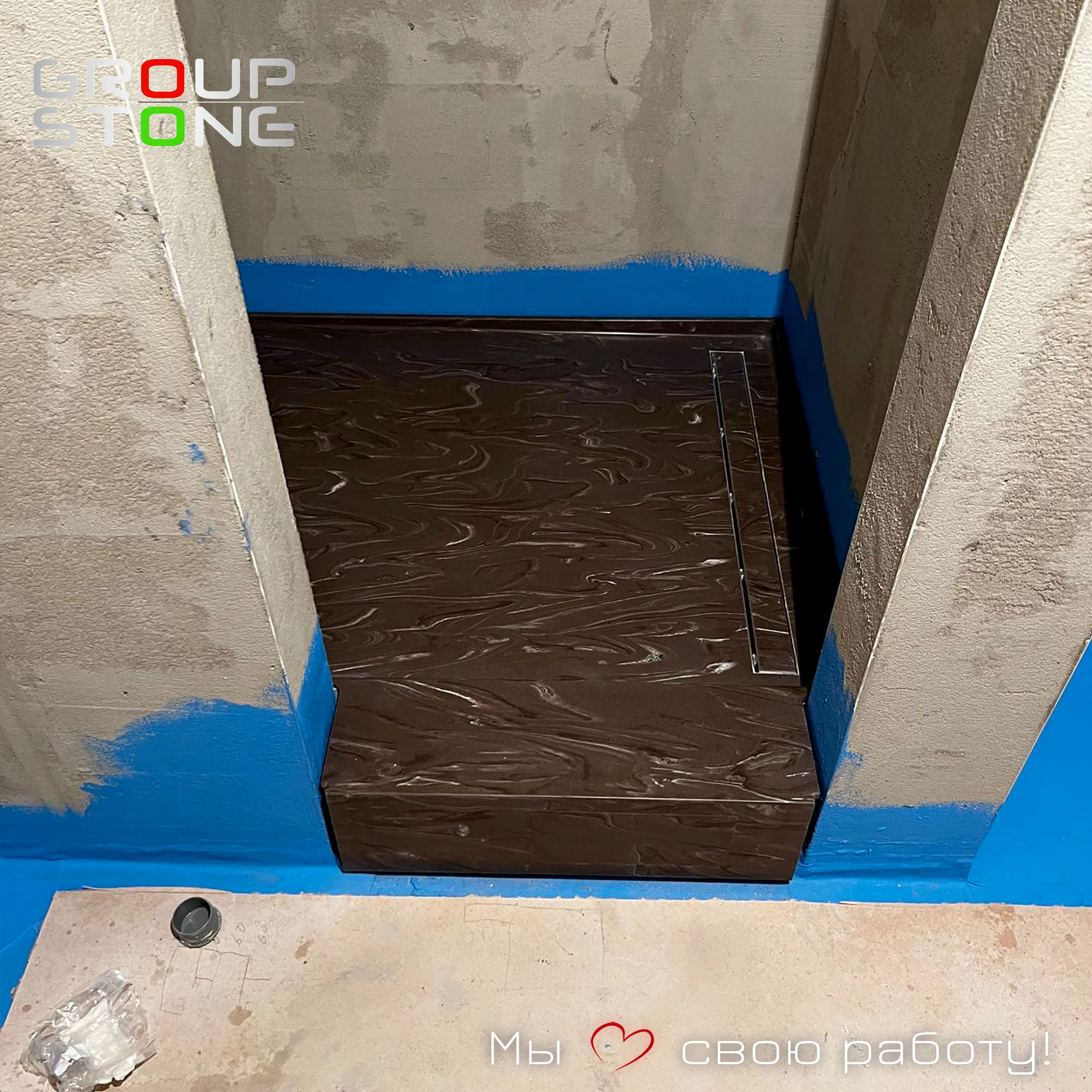 Воплощение стиля и комфорта — душевые поддоны из искусственного камня на заказ — изображение 3