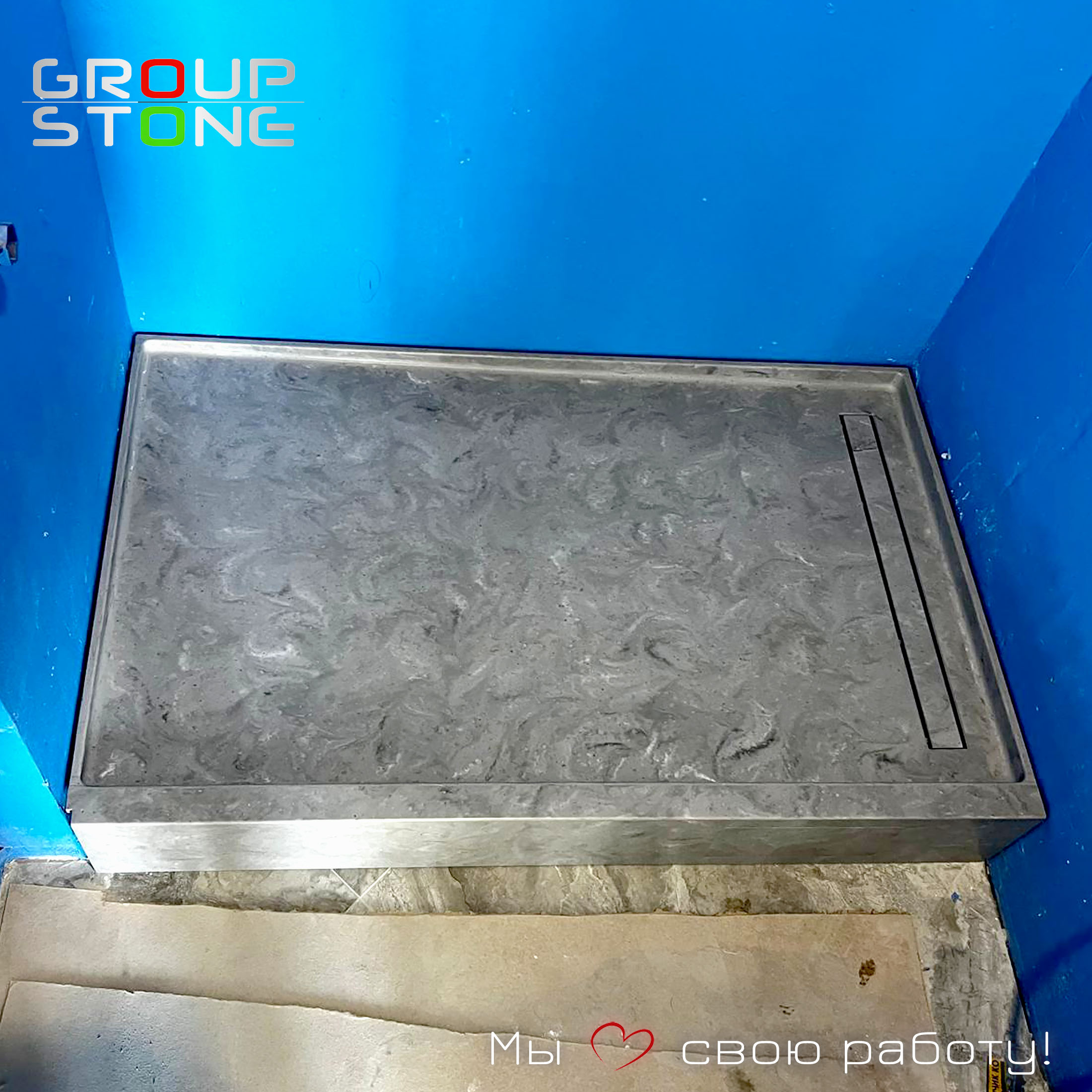 Шагните в мир роскоши: поддон из искусственного камня, разработанный специально для вас