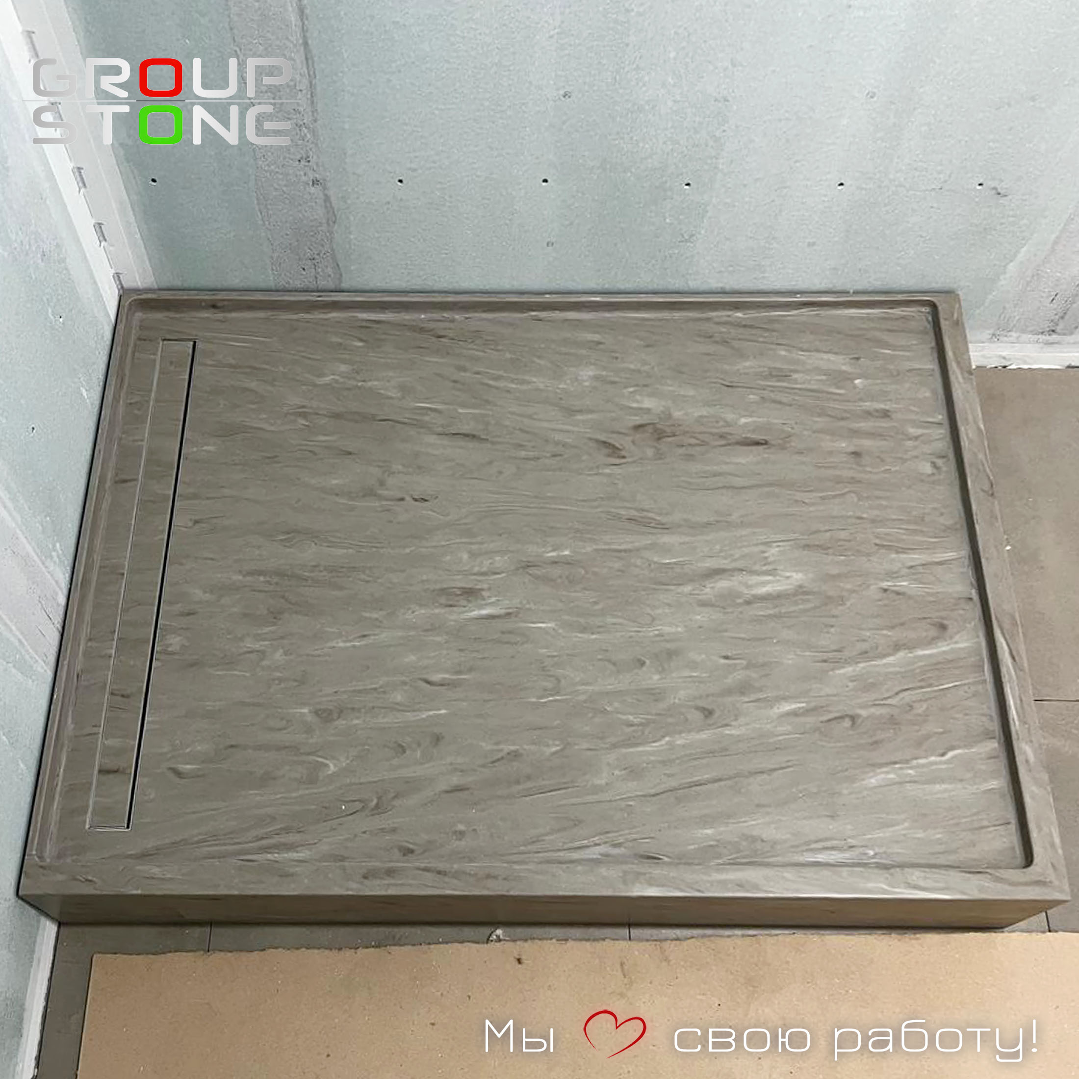 Персональная элегантность: поддон из искусственного камня под ваши размеры