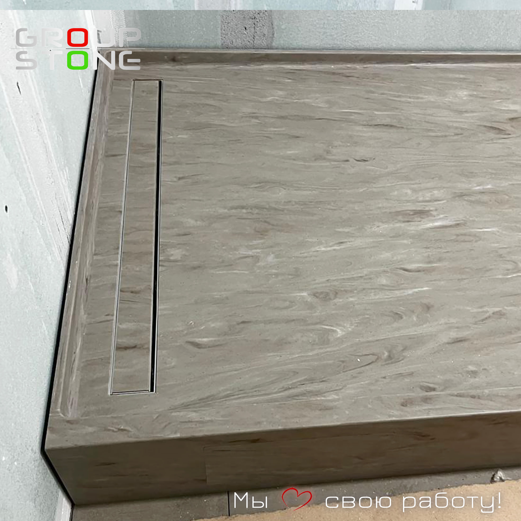 Персональная элегантность: поддон из искусственного камня под ваши размеры — изображение 2