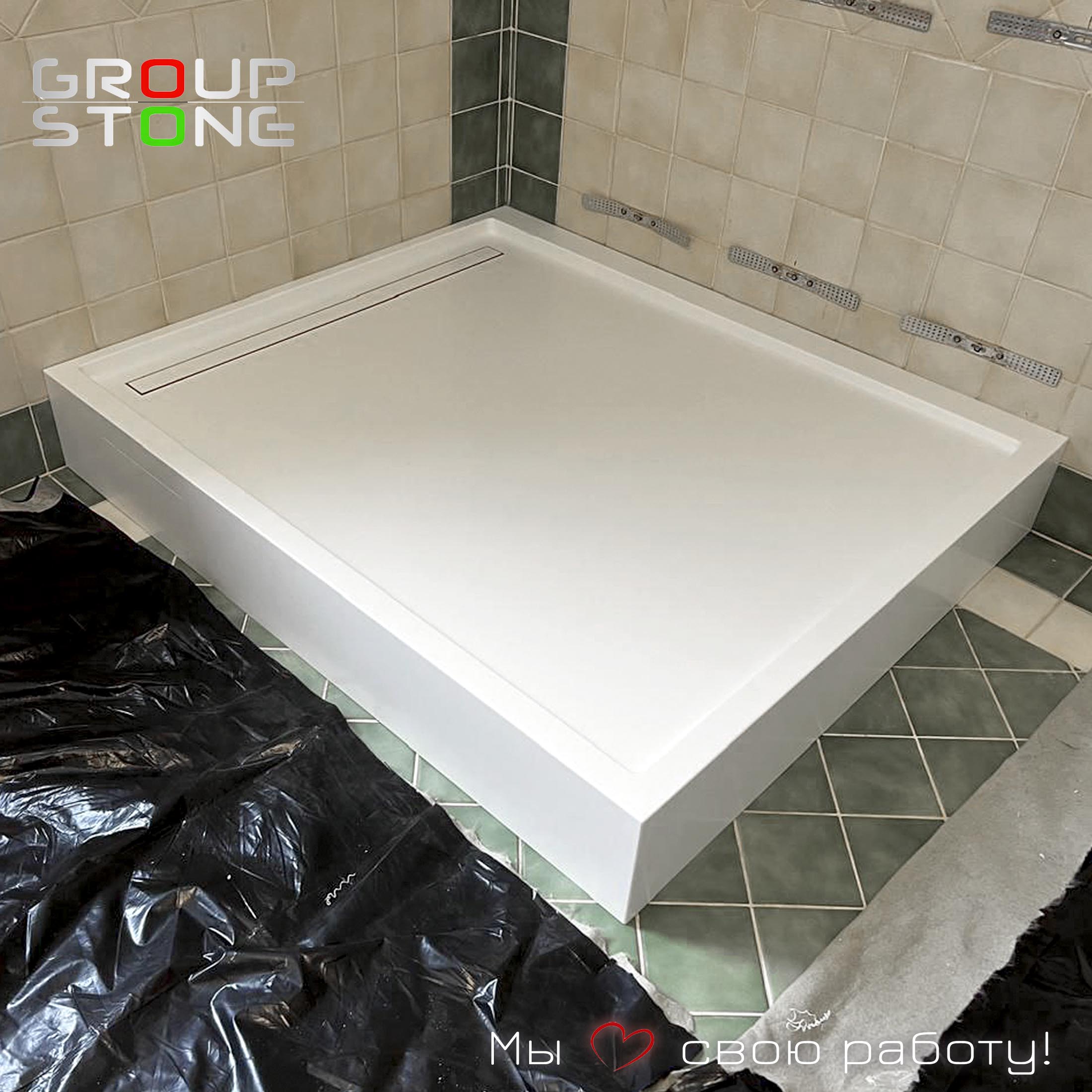 Ваша ванная комната достойна эксклюзива — изготовление поддонов из камня на заказ.